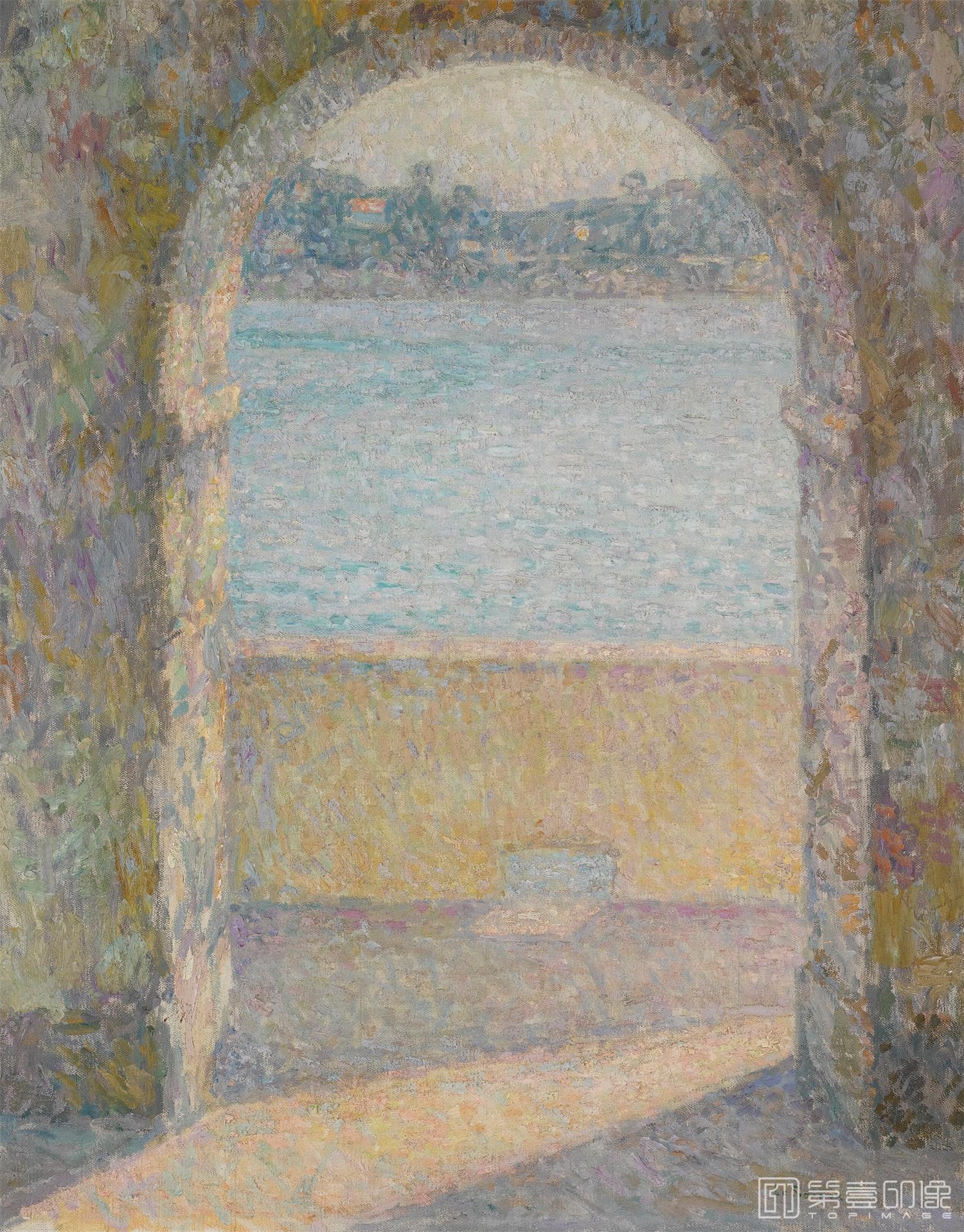 油画-LAPORTEDELAMER,VILLEFRANCHESURMER